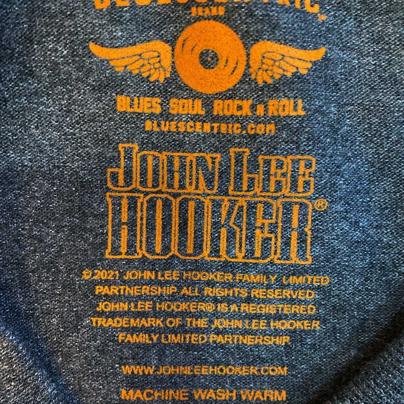 ジョン・リー・フッカー・ブギー チレン 1989 Tシャツ (ヘザーグレー