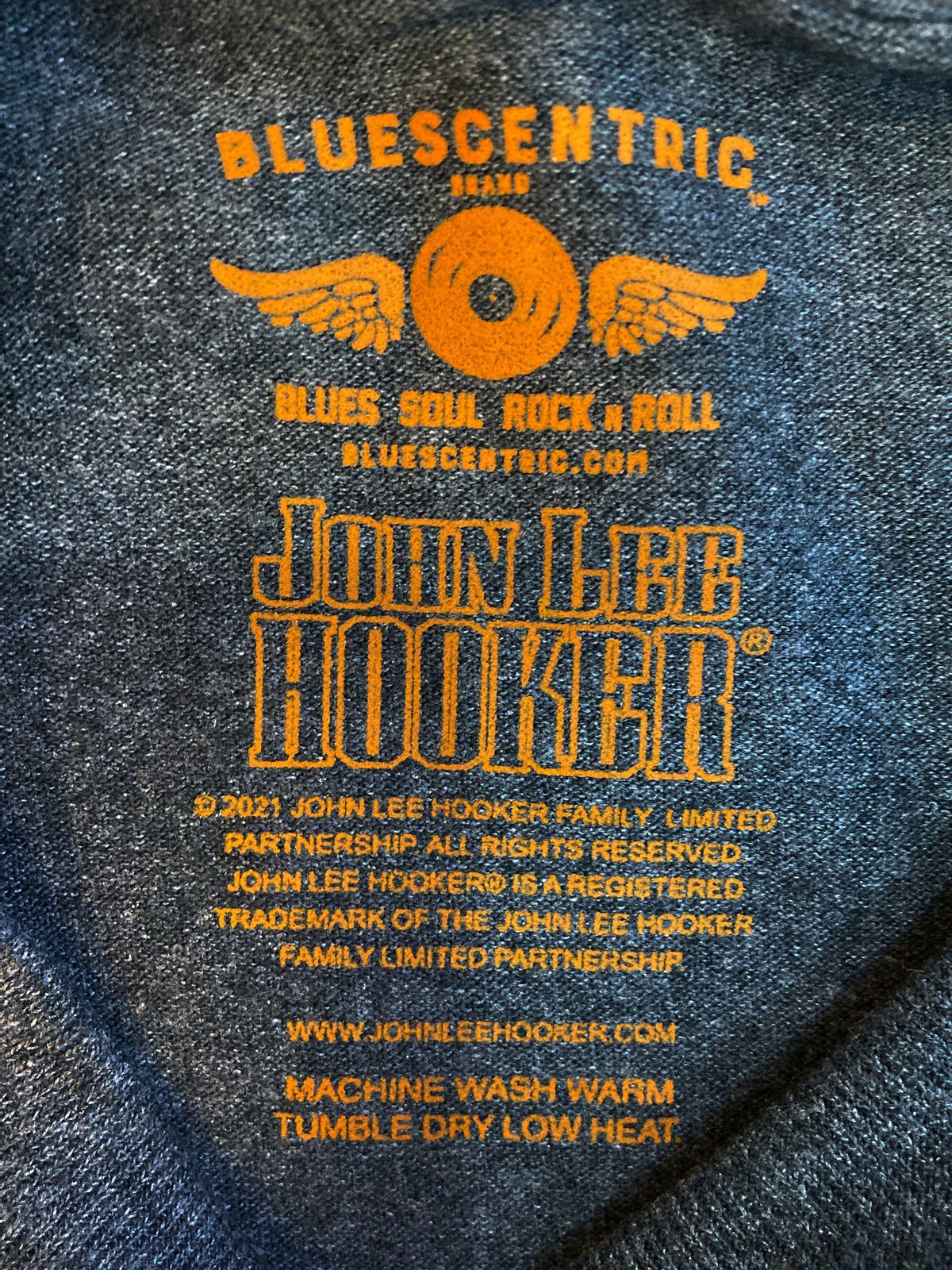 ジョン・リー・フッカー・ブギー チレン 1989 Tシャツ (ヘザーグレー