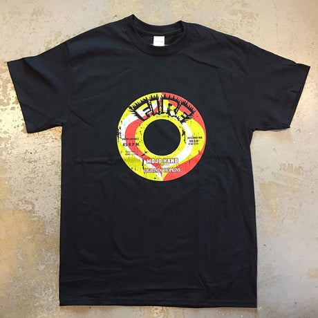 ライトニン ホプキンス・モジョ ハンド・ファイアー レコーズ 1961 Tシャツ (ブラック)