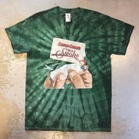 チーチ＆チョン・アップ イン スモーク タイダイ T-シャツ (グリーン)