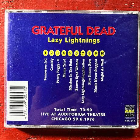 Grateful Dead - 'Lazy Lightnings' 1976 (1CD) (Vintage Used CD)