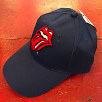 ザ ローリング ストーンズ・クラシック タン＆リップ ボール ハット (NAVY)