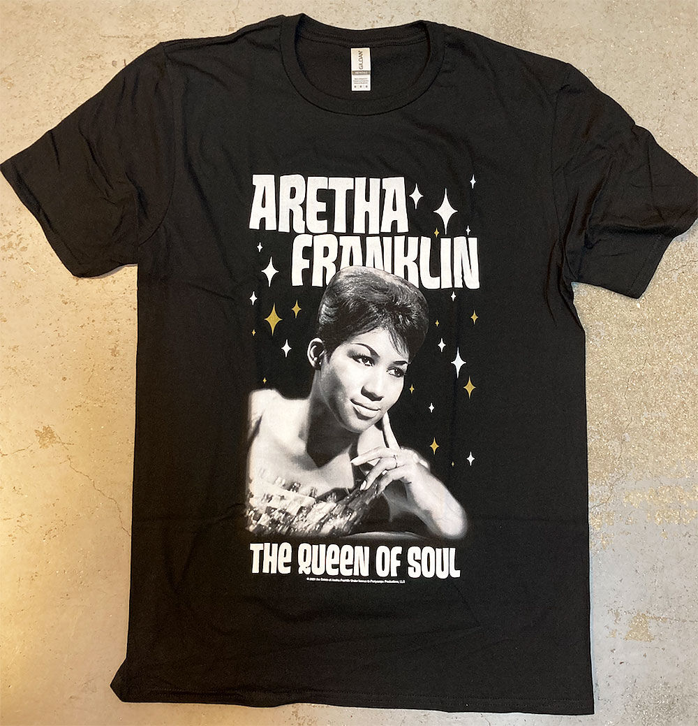 アレサ フランクリン・クイーン オブ ソウル Tシャツ (ブラック 