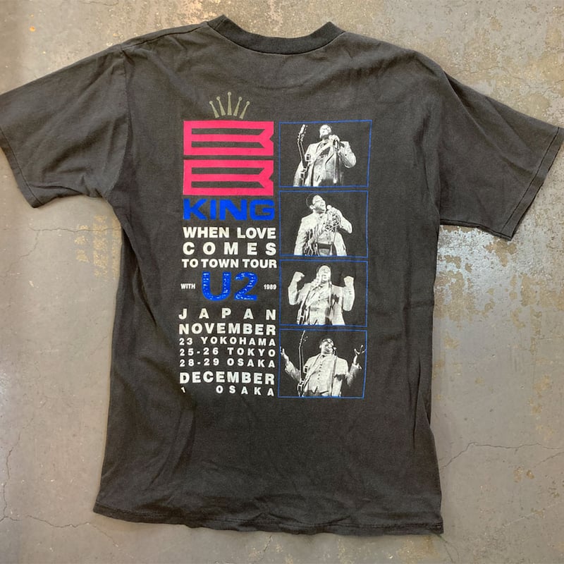 89年 希少 BB KING/U2 ジャパンツアー Tシャツ ビンテージ 希少!! BB