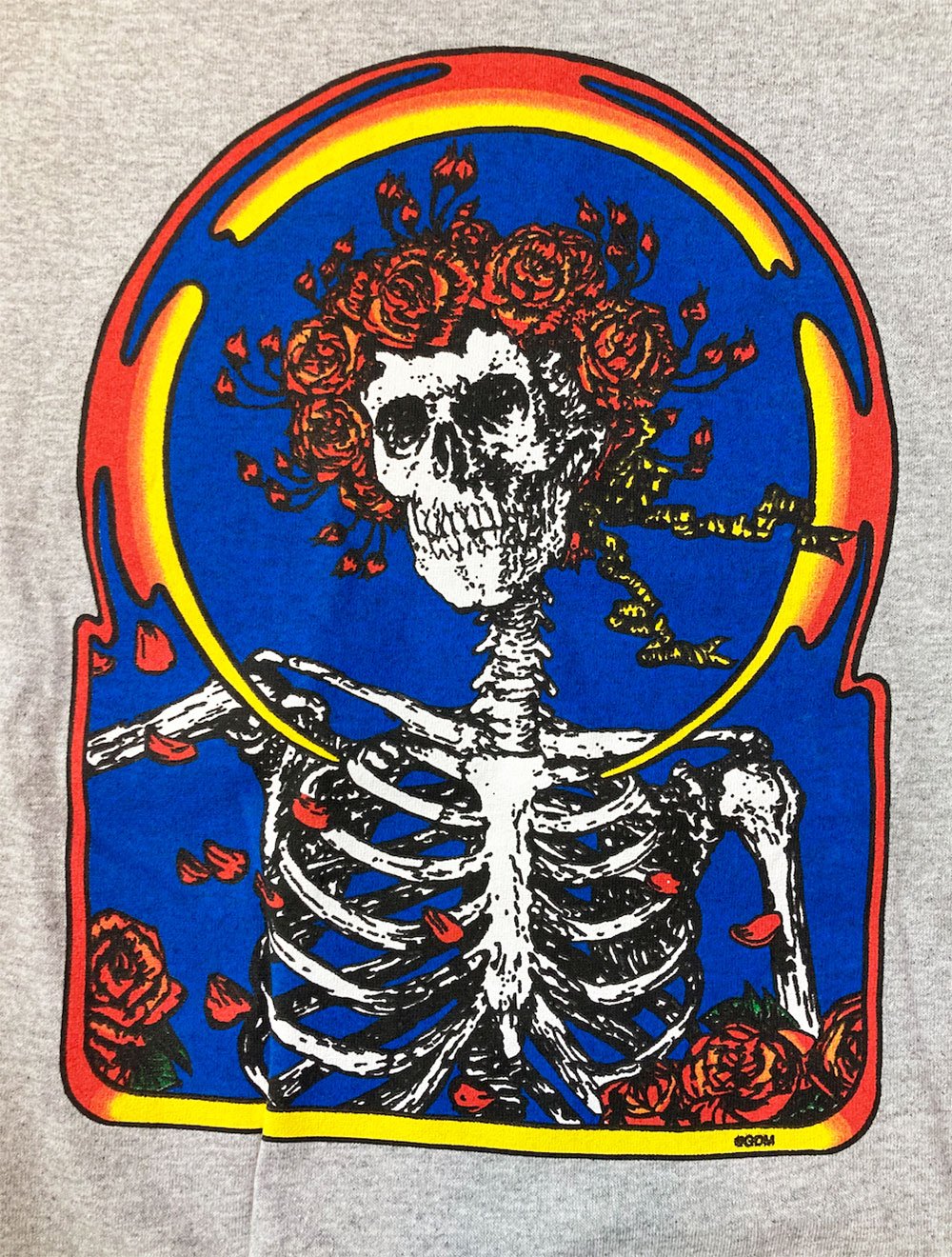 グレイトフル デッド・クラシック スカル ＆ ローゼズ GDローズ ロゴ T