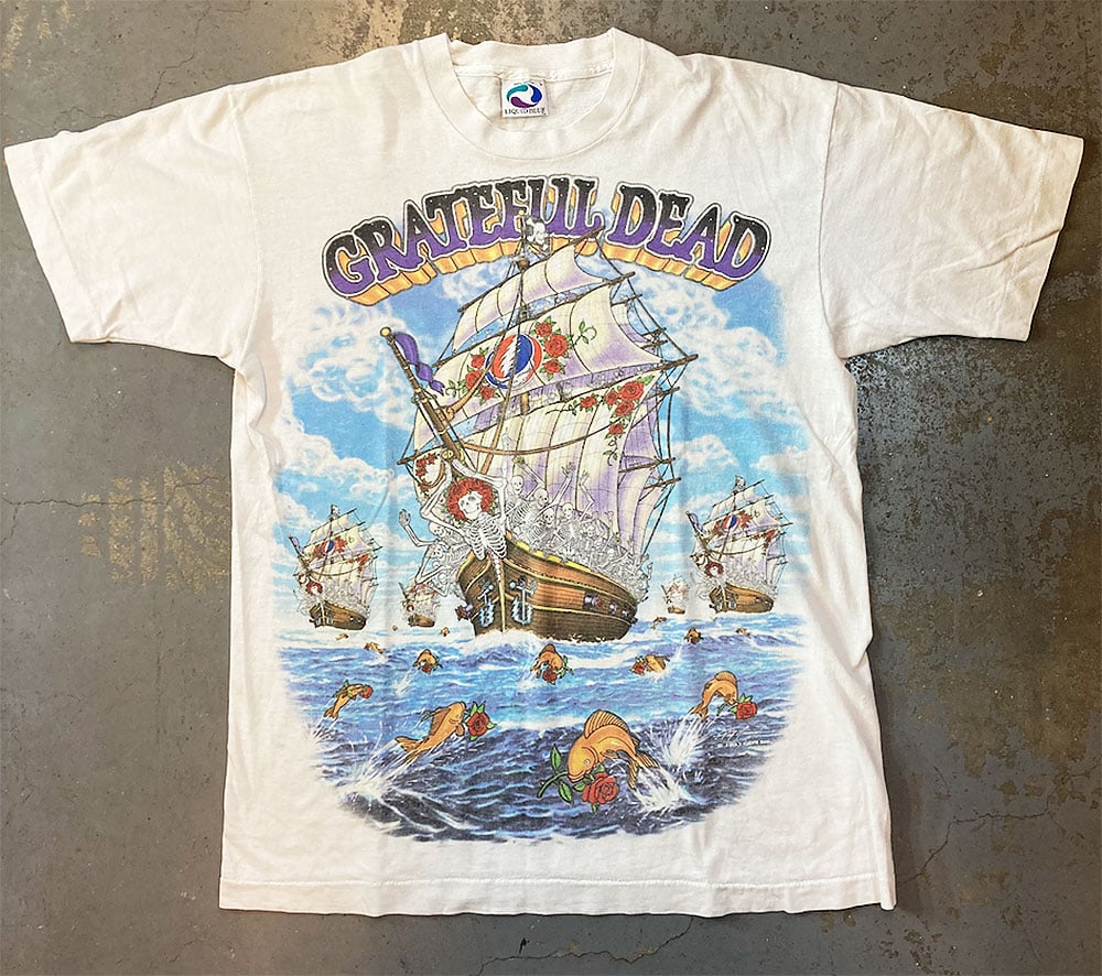 GRATEFUL DEAD 1993 TOUR Tシャツグレイトフルデッド 1993 Grateful Dead Rise & Fall Tour T-Shirt Original XL Liquid