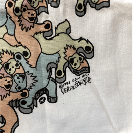 グレイトフル デッド・シュールレアリスティック・ステアー ベアーズ Tシャツ (1993年製品 復刻版)