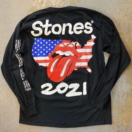 ローリングストーンズ　クルー　スタッフ　2019 ツアー　アメリカ　サイズ　M ローリング ストーンズ tシャツ 公式 Rolling Stones 78USツアー