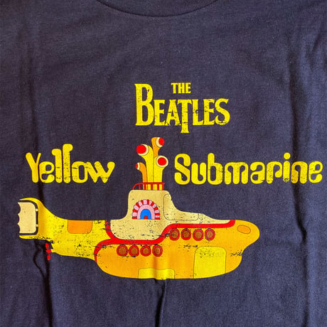 ザ ビートルズ・イエロー サブマリン ディープ シー Tシャツ (ネイビー)