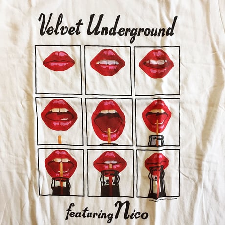 ザ ヴェルヴェット アンダーグラウンド・ウォーホルズ ヴェルヴェッツ + ニコ 1971 Tシャツ (ヴァニラ)