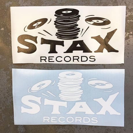 スタックス レコード・スタックス オブ ワックス・クラシック ロゴ ステッカー (ホワイト)