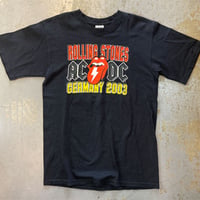 ローリング ストーンズ & AC/DC・ジャーマニー 2003・リックス ツアー・Tシャツ (U.S.A. 中古衣料品)