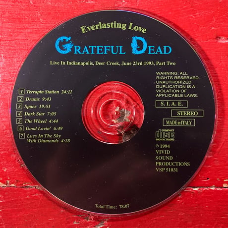 Grateful Dead - 'Everlasting Love' 1993 (2CD) (Vintage Used CD)