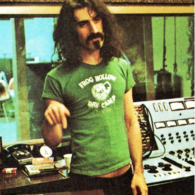 美品☆希少☆フランクザッパ☆Tシャツ☆ブラウン☆バンドTシャツ☆Mサイズ 美品☆希少☆フランクザッパ☆Tシャツ☆ブラウン☆バンドTシャツ