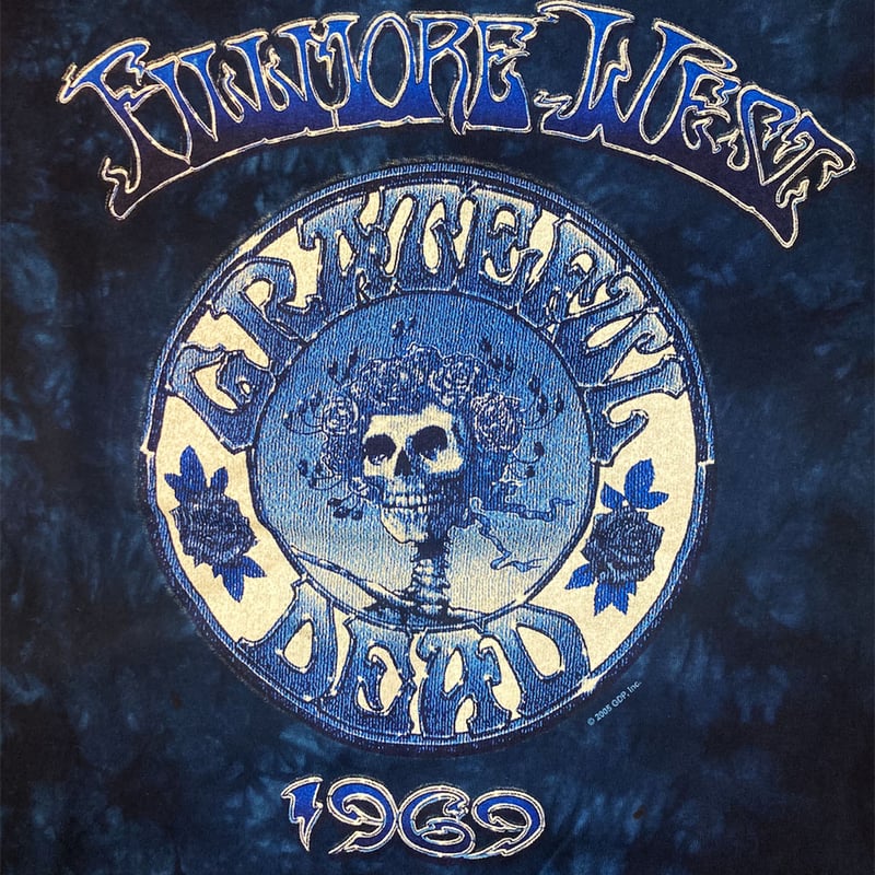 00's GRATEFUL DEAD 1969フィルモアウエスト Tシャツ M Grateful Dead Fillmore West T-Shirt - Navy Tie Dye | eDeadShop