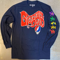 グレイトフル デッド・ザ グレイトフル デッド ロングスリーヴ Tシャツ (ネイビー)