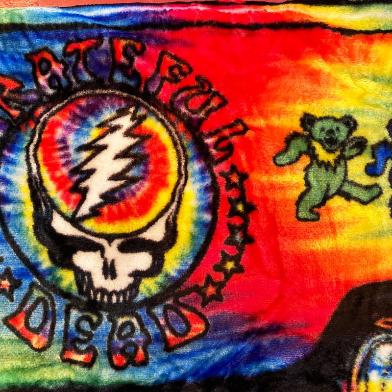 グレイトフル デッド・ベアー オン ザ バス タイダイ フリース