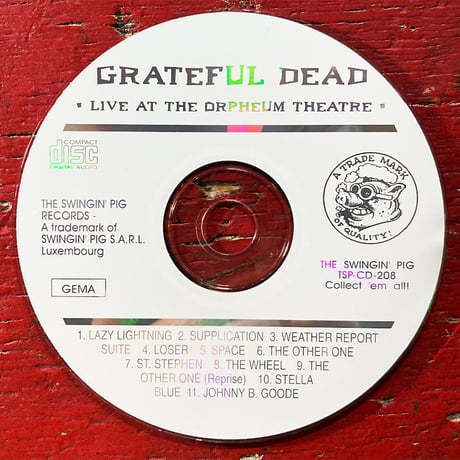 Grateful Dead - 'Live At The Orpheum Theatre' 1976 (1CD) (Vintage Used CD)