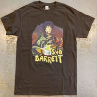 ピンク フロイド・サイケデリック シド バレット T-シャツ (ダークブラウン)