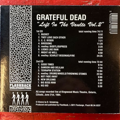 Grateful Dead – 'Left In The Vaults Vol.2' 1976 (2CD) (Vintage Used CD)