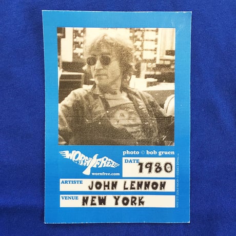 ジョン レノン・アンヌイト コエプティス 1980 ヴィンテージスタイル T-シャツ (ロイヤル)