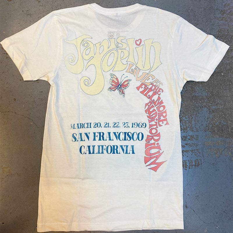 ジャニス ジョプリン・フィルモア @サンフランシスコ 1969 Tシャツ