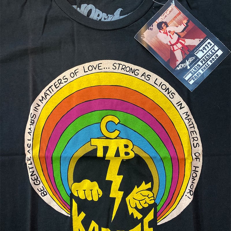 エルヴィス プレスリー・カン リー 空手道場・1972 Tシャツ (U.S.A.