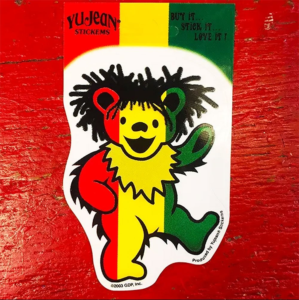 BOFX バンド ラグ マット 古着 黄色 グレイトフルデッド ダンシング