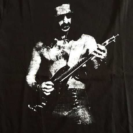 フランク ザッパ・黙ってギターを弾いてくれ オーガニック Tシャツ ブラック