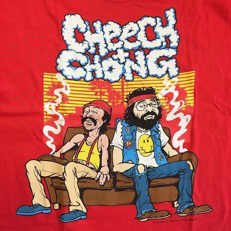 チーチ＆チョン・カウチロック ブラザーズ・T-シャツ (レッド