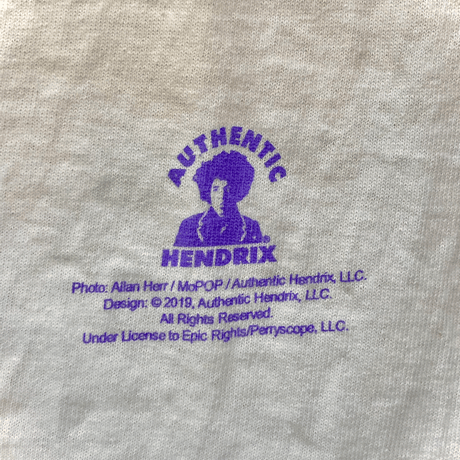 ジミ ヘンドリックス・パープル ヘイズ...キス ザ スカイ Tシャツ (2019 Vintage) (U.S.A. 中古衣料品)