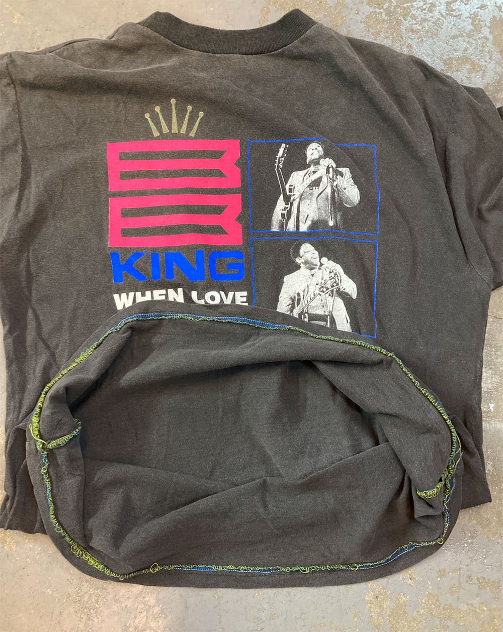 希少!! 　BB KING U2 ジャパンツアー Tシャツ U2 with B.B.キング・(ラヴ・カムズ・トゥ・タウン) ジャパンツアー
