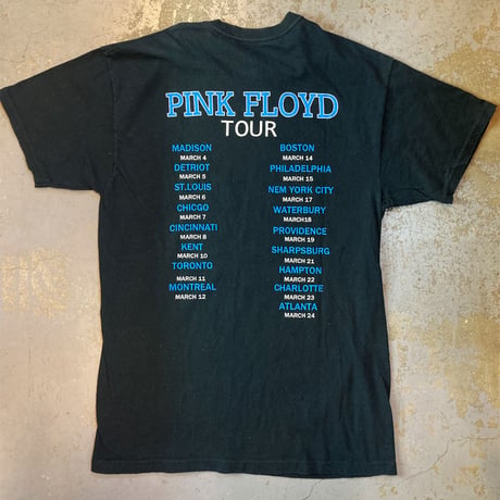 ピンク フロイド・狂気(ダーク サイド オブ ザ ムーン)・US ツアー Tシャツ (U.S.A. 中古衣料品)