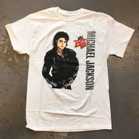 マイケル ジャクソン・バッド 1987 T-シャツ (ホワイト)