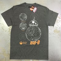 スター ウォーズ・エピソード7 ビービーエイト Tシャツ (チャコールグレー)