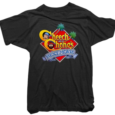 チーチ＆チョン・ネクストムーヴィー 1980 ヴィンテージスタイル T-シャツ (ブラック)