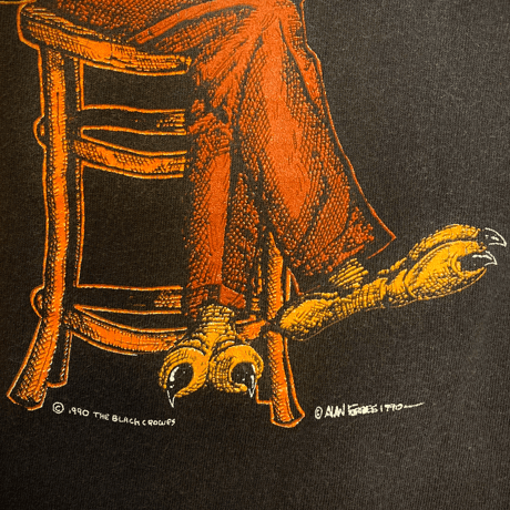 ザ ブラック クロウズ・ブルース イズ ブラッド 1990・ヴィンテージ Tシャツ (U.S.A. 中古衣料品)