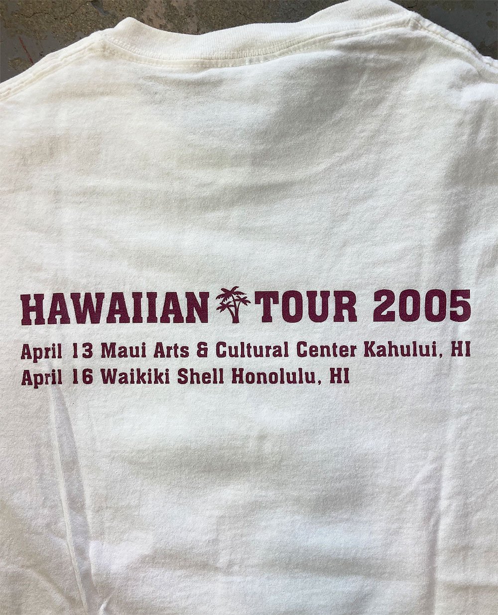 Jackson Browne Hawaiian Tour 2005 Tシャツ ジャクソン ブラウン・ハワイアン ツアー 2005・Tシャツ