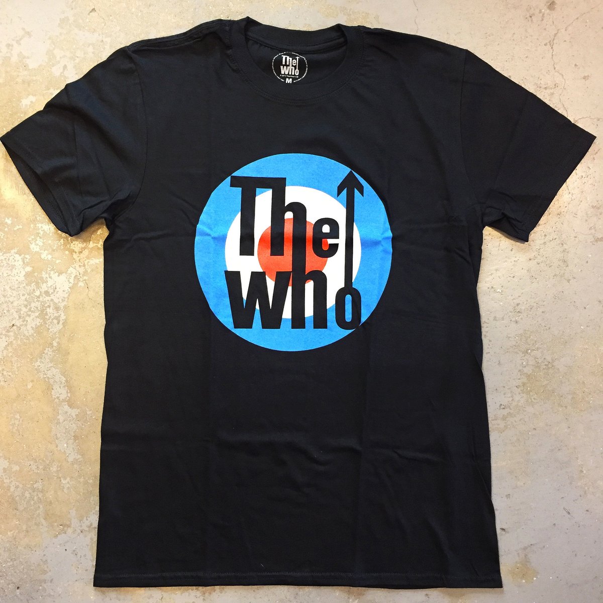 新品 ザ フー THE WHO モッズ映画 ベスパ ターゲット ビッグ ロンT ザ フー・クラシック モッズ ターゲット ロゴ Tシャツ ブラック