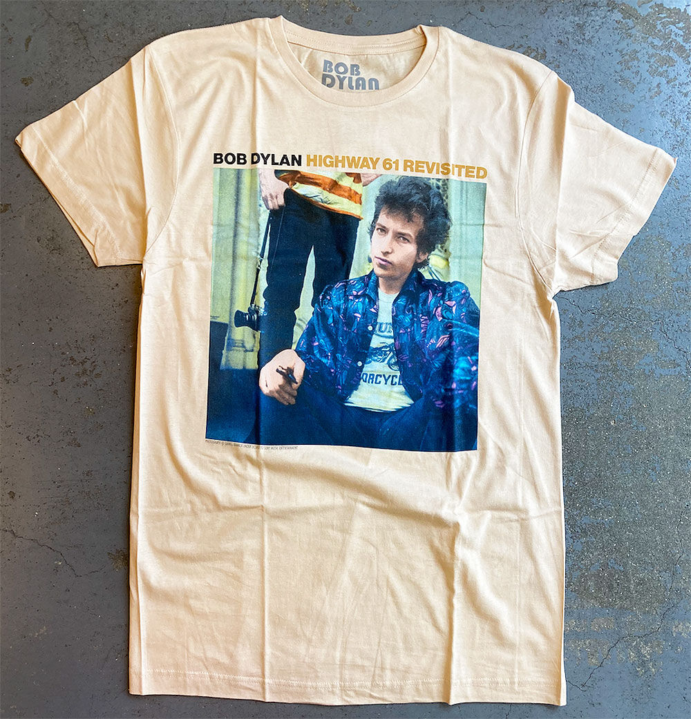 ボブ ディラン・追憶のハイウェイ 61 =1965= Tシャツ (クリーム) ボブ ディラン・追憶のハイウェイ 61 =1965= Tシャツ (クリーム)