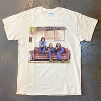 クロスビー、スティルス＆ナッシュ・デビュー アルバム 1969 Tシャツ (タンベージュ) (U.S.A. 中古衣料品)