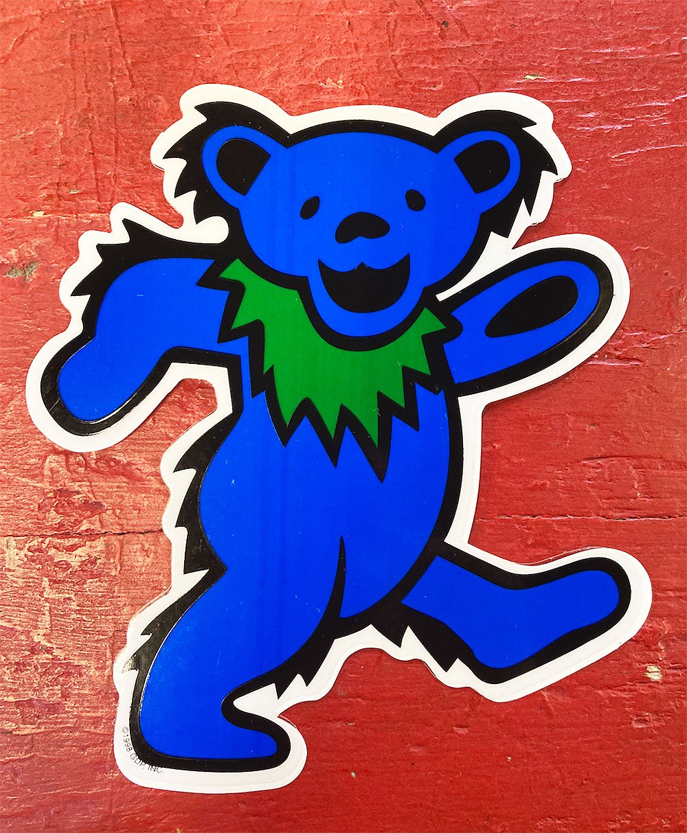 グレイトフル デッド・ブルー ダンシング ベアー (ダイカット