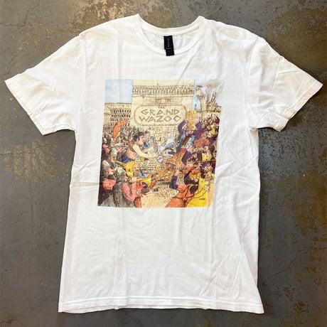 フランク ザッパ・グランド ワズー 1972・Tシャツ (ホワイト) (U.S.A. 中古衣料品)