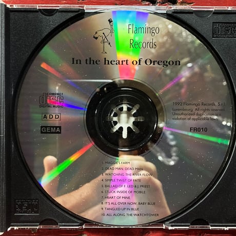 Bob Dylan & Grateful Dead - 'In The Heart Of Oregon' 1987 (1CD) (Vintage Used CD)