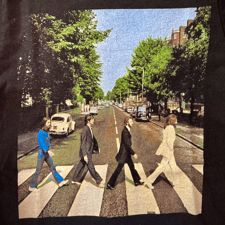ザ ビートルズ・アビイ ロード 1969 Ｔシャツ (ブラック) (U.S.A. 中古衣料品)