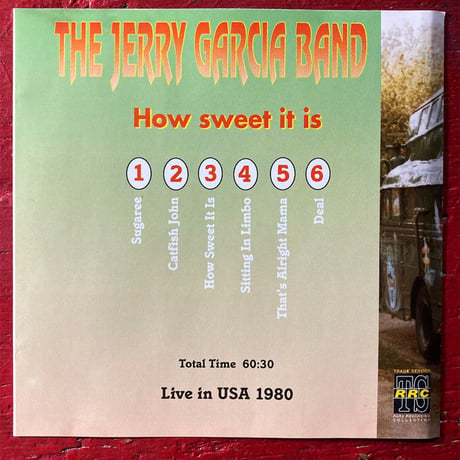 Jerry Garcia Band - 'How Sweet It Is' 1980 (1CD) (Vintage Used CD)