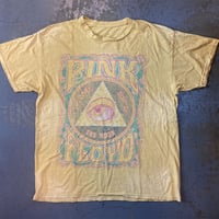 ピンク フロイド・狂気・ピラミッド アイ・Tシャツ (ピグメントダイ) (U.S.A. 中古衣料品)