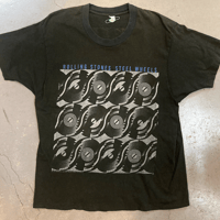 ローリング ストーンズ・スティール・ホイールズ・アメリカン・ツアー Tシャツ (1989 Vintage) (U.S.A. 中古衣料品)