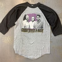クロスビー・スティルス & ナッシュ・サマー ツアー 1985・オフィシャル Tシャツ (1985 Vintage) (U.S.A. 中古衣料品)