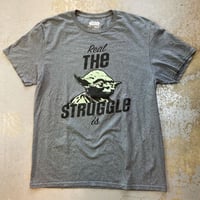 スター ウォーズ・ザ ストラグル・マスター ヨーダ Tシャツ (U.S.A. 中古衣料品)